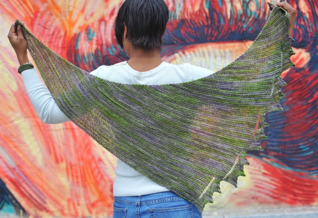 In Uffish Thought - a shawl by Barbara Benson