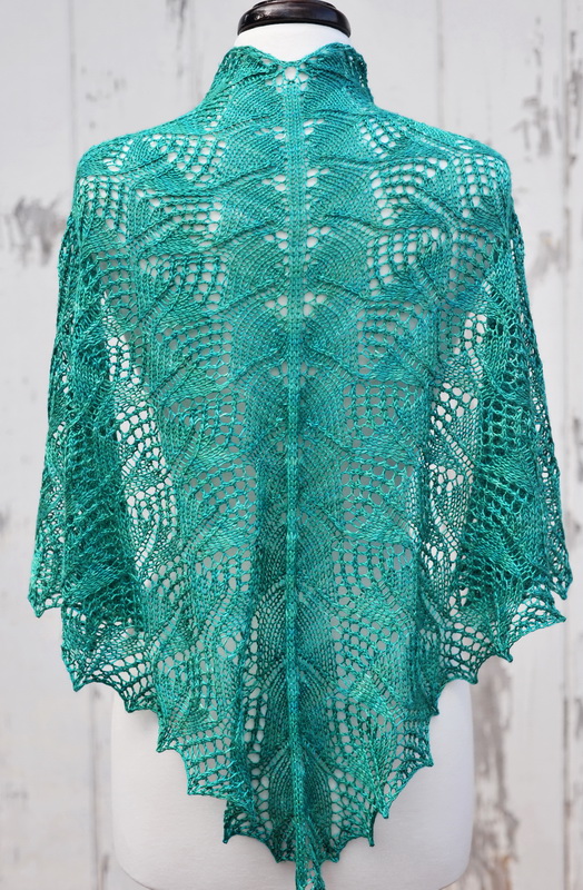 Triangular silk lace shawl from Barbara Benson